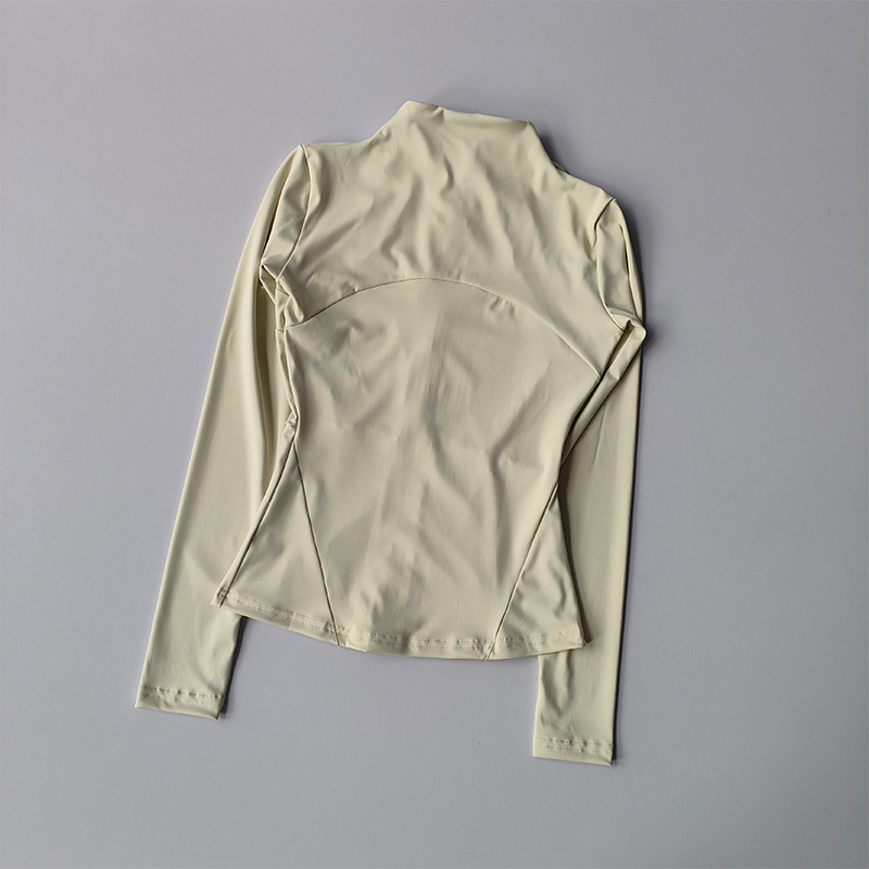 Chaqueta deportiva con cremallera para mujer, camisa de Yoga para Fitness, abrigos para entrenamiento y correr, cárdigan cálido de manga larga para gimnasio, chaqueta ajustada ajustada, ropa deportiva
