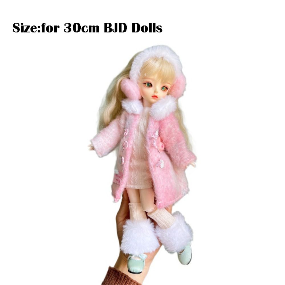Одежда для куклы 30 см, комплект модной одежды для куклы 1/6 BJD, красивое платье, шляпа, зимнее пальто, игрушка для девочек, подарок, аксессуары для кукол, праздничный подарок