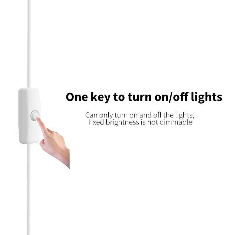 5V 2835 LED Strip Light พร้อม USB Push switch 60 LEDs/m แถบไฟแบบยืดหยุ่นสําหรับห้องครัวโคมไฟตกแต่ง