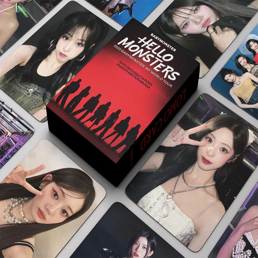 55 unids/set Kpop BABY MONSTER nuevo álbum Lomo tarjetas HARAM HD tarjetas fotográficas niñas tarjeta fotográfica para colección Fans regalo