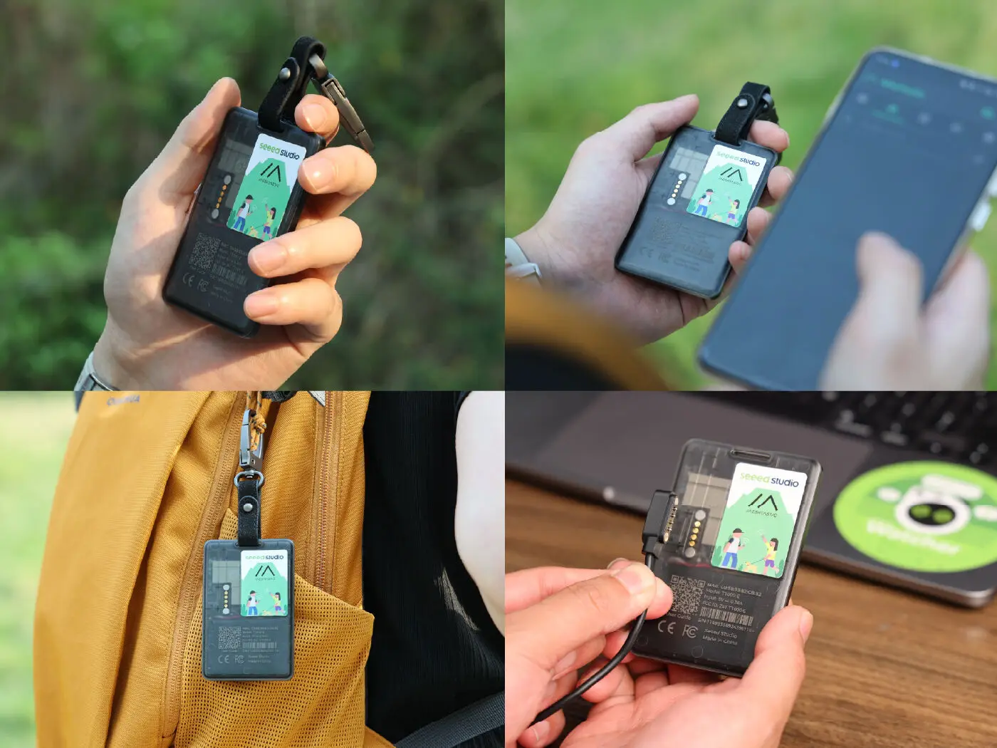 Rastreador meshtastico Sensecap T1000 E com GPS LR1110, nRF52840, AG3335, posicionamento interno e externo IP65, sensor de movimento