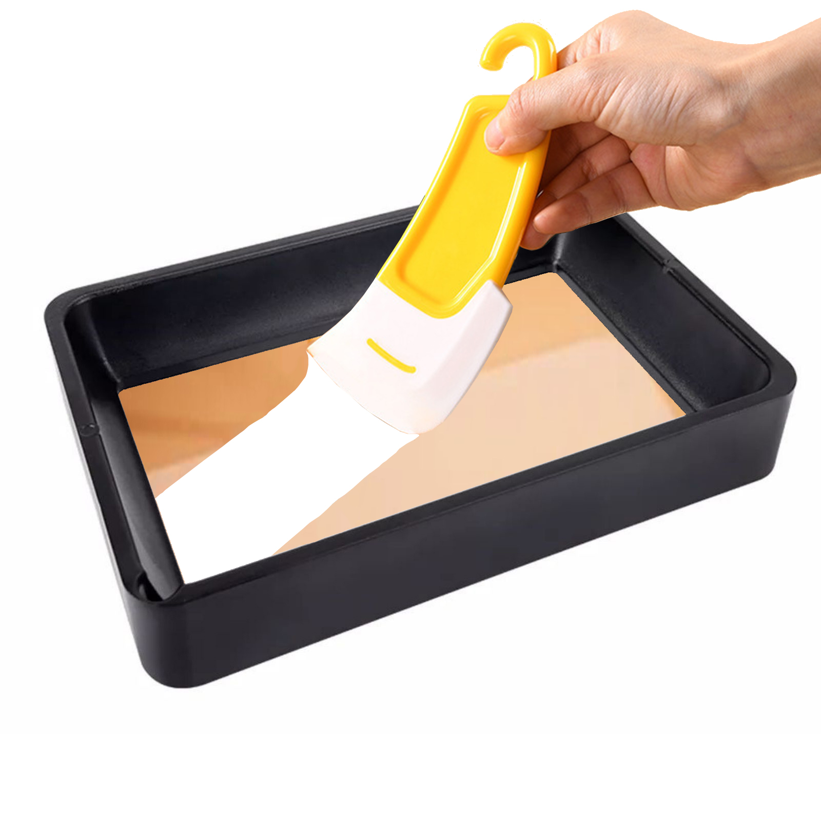 Raspador de borracha para limpeza de tanque de resina de cura de luz suave para anycubic photon elegoo mars lcd dlp sla peças de impressora 3d