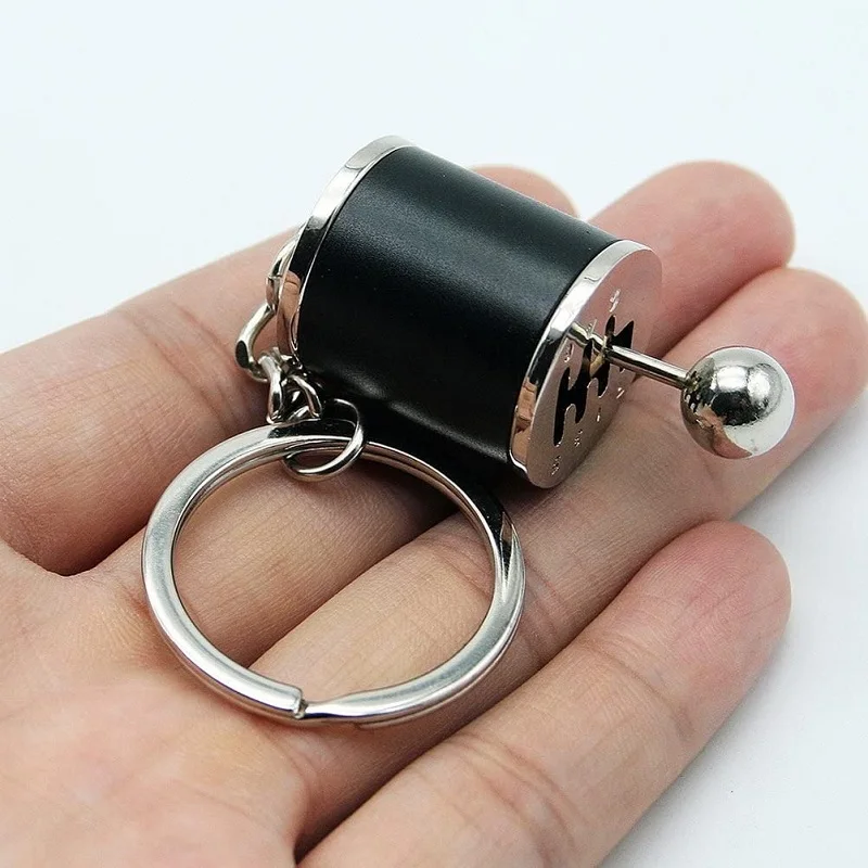 Kim Loại Móc Khóa Sáng Tạo Xe Sang Số Móc Khóa 6 Cấp Độ Dính Núm Hộp Số Mô Hình Chìa Khóa Antistress Người Lớn Mới Fidget Đồ Chơi