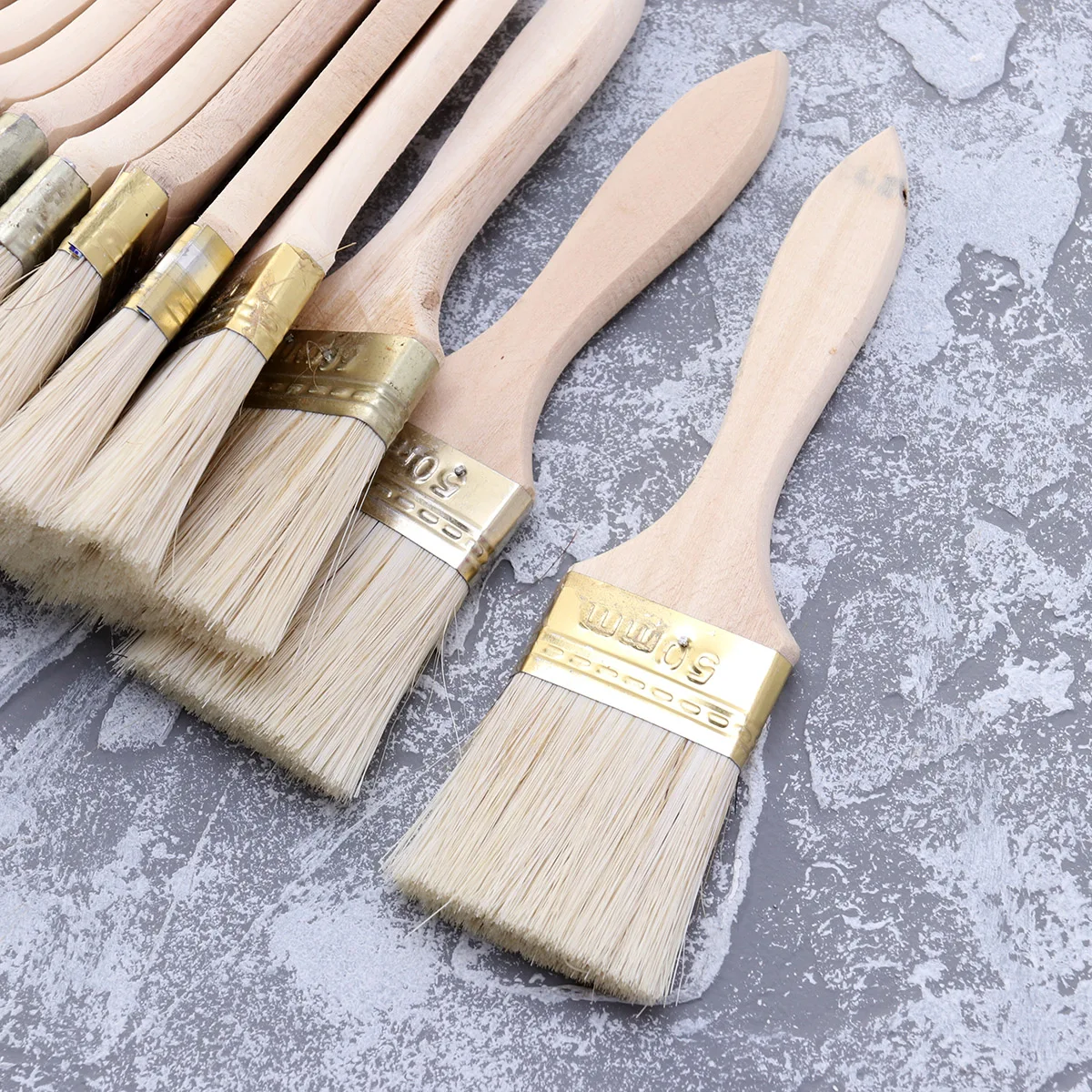 23Pcs แปรงทนทานไม้ Handle แปรงพรีเมี่ยมจิตรกรรมเครื่องมือแปรงสำหรับเฟอร์นิเจอร์บ้านภาพวาด