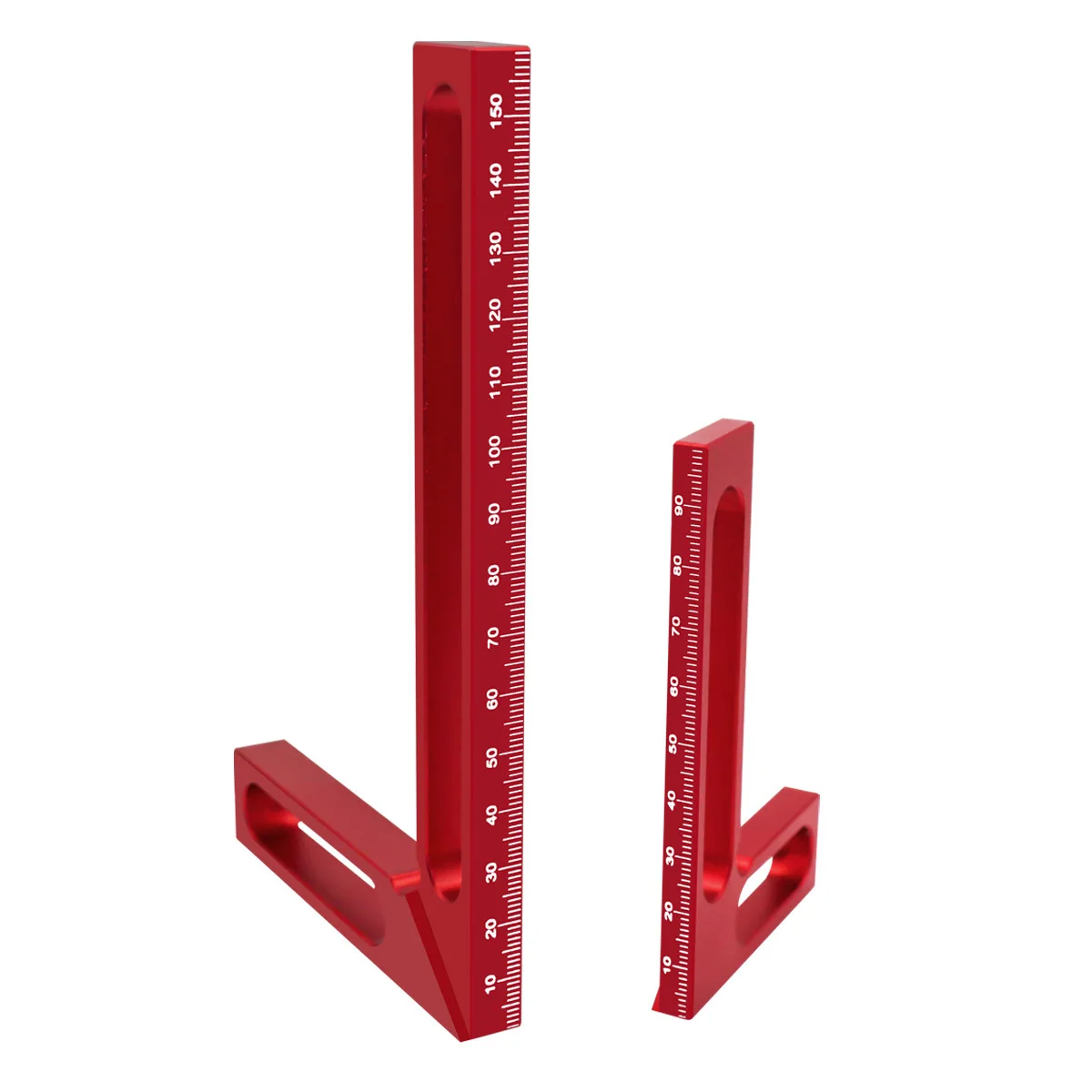 Woodworking Square Square Square Square Aluminum Alloy 90 Degrees L Foot Height Ruler Measuring Scribing Gauge Measuring Tool
