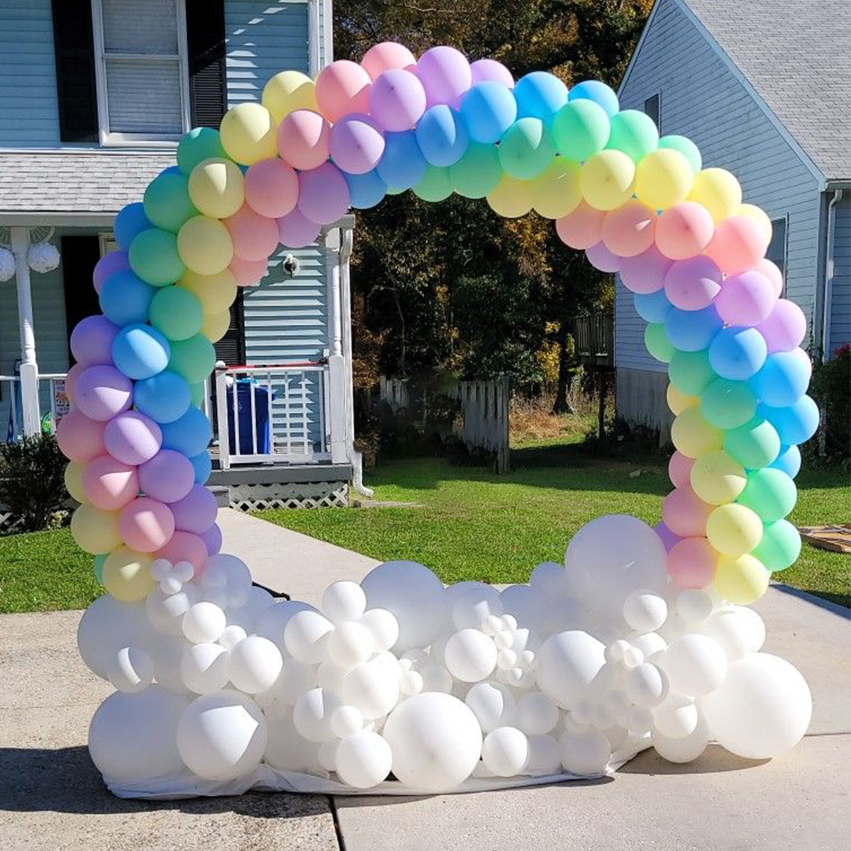 Round Balloon Arch Kit Circle Wreath Balloons Stand Holder Wedding Birthday Party Decor Baby Shower Balloons Ring Stand Support