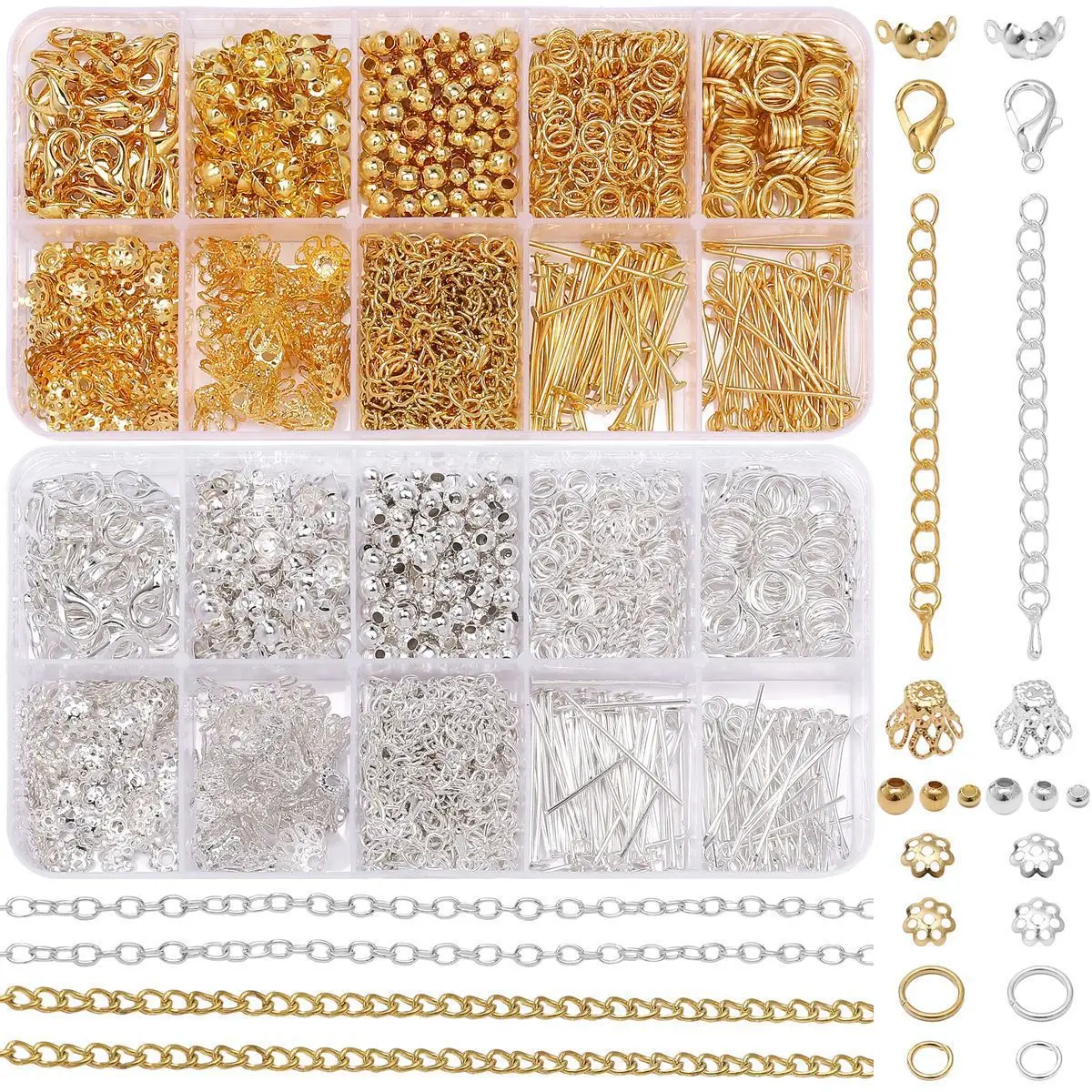 1 Satz/Beutel Schmuckherstellung Starter Kit Ohrringe Halskette Erkenntnisse DIY Perlen Schmuck ZubehörGeeignet für Erwachsene und Anfänger