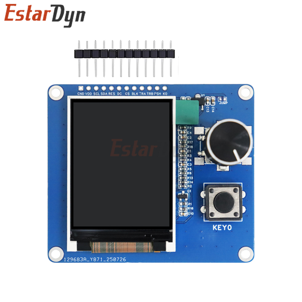 2.0 Inch TFT LCD Display with Rotary Encoder EC11, IIC SPI Interface for Arduino ESP32 Raspberry Pi DIY Projects