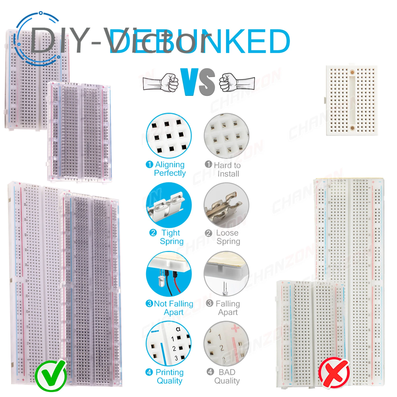 1pcs ใหม่ MB-102 MB102 Breadboard 830 จุด Solderless PCB Bread Board สีขาว/โปร่งใสทดสอบพัฒนา DIY สําหรับ Arduino