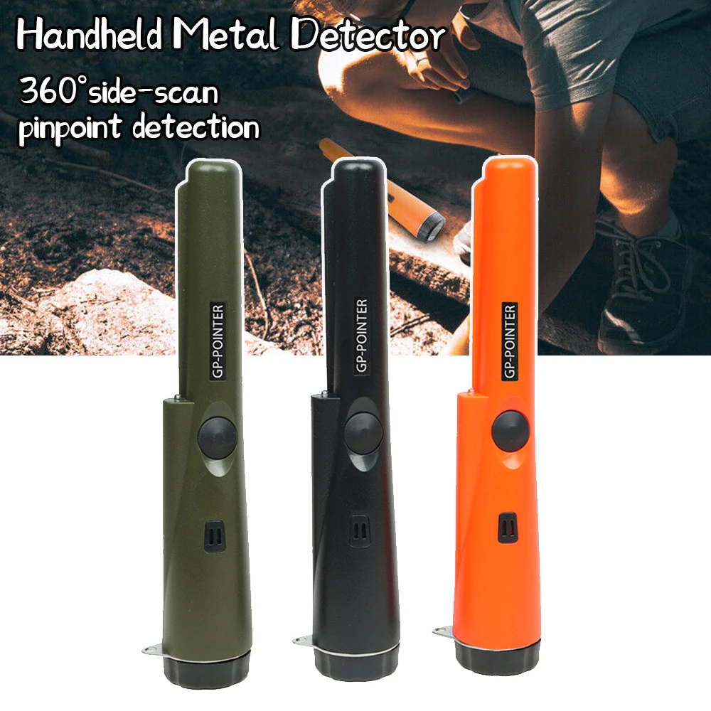Treasure Hunter เครื่องตรวจจับโลหะแบบใช้มือถือ Pinpointer Pointer Probe Anti-Scratch โลหะ Pinpointing กันน้ํา 360 องศา Scan