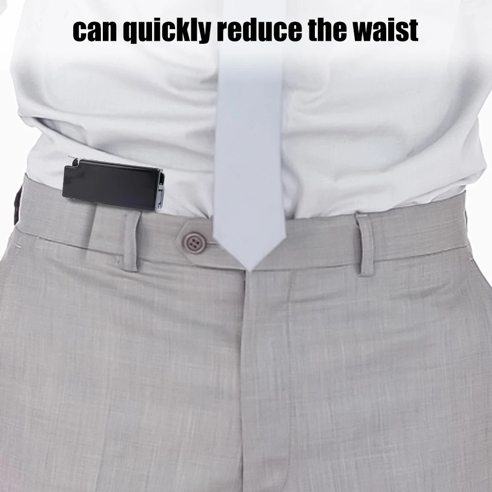 DermatFolding-Ceinture multifonctionnelle, clip télescopique, réglable, taille de coussin de pantalon