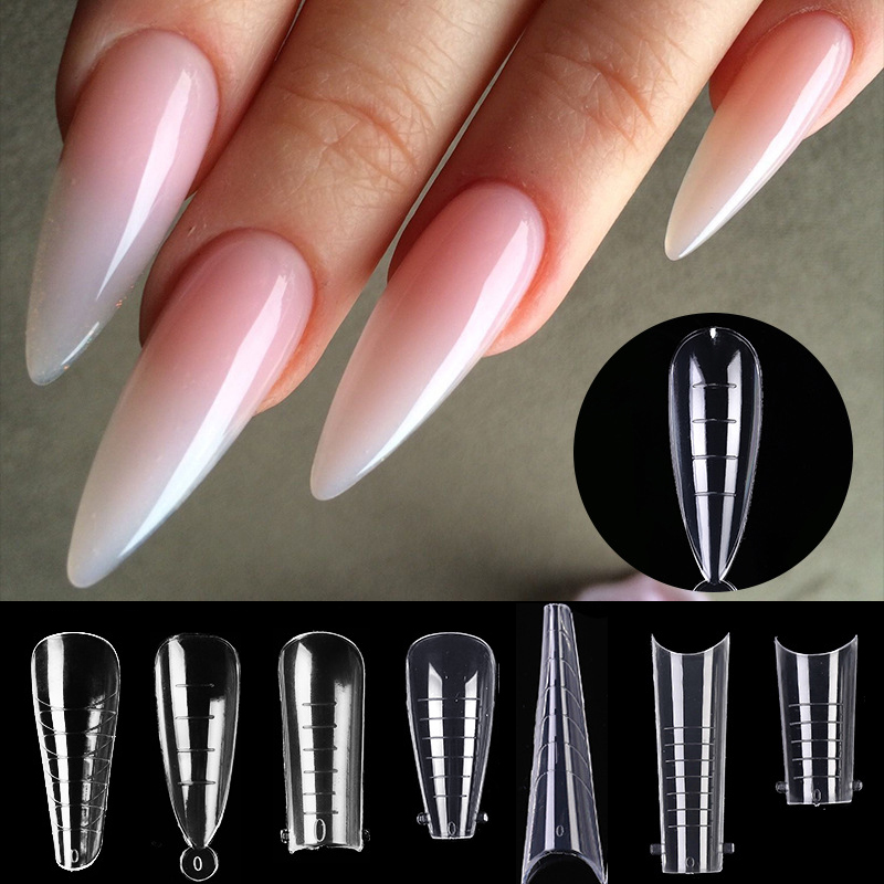 uñas postizas uñas acrilicas uñas accesorios y herramientas uñas press on tips uñas decoracion uñas Extensión de uñas postizas, molde de esmalte de Gel acrílico, cubierta completa esculpida, accesorios para manicura