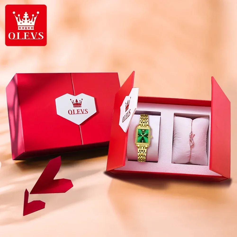 OLEVS Relojes de Mujer Reloj de Mujer de Acero Inoxidable Dorado de Lujo Luminoso Reloj de Pulsera de Cuarzo Resistente al Agua Relojes de Moda para Mujer,reloj mujer