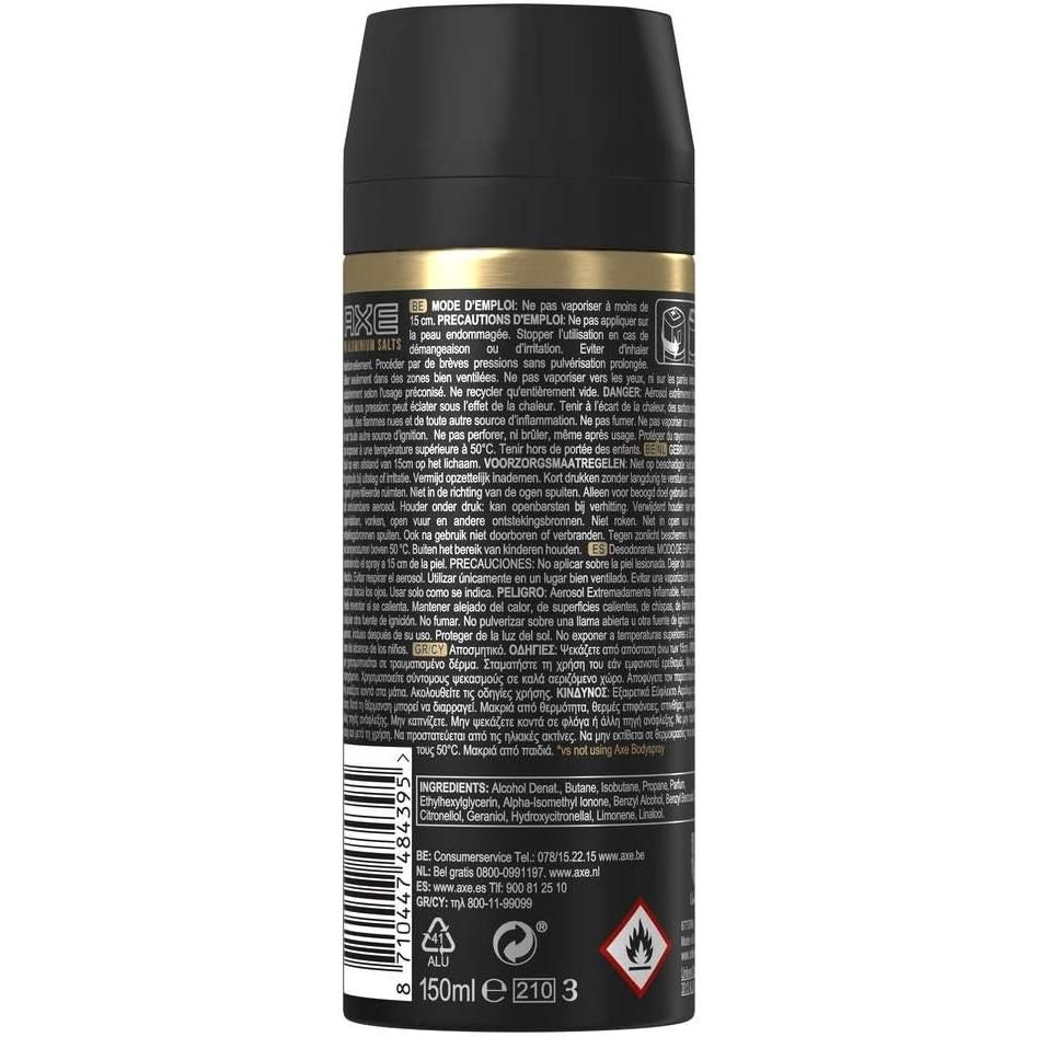 Pack 6x150ml - AX Desodorizante Masculino GOLD Spray 48h