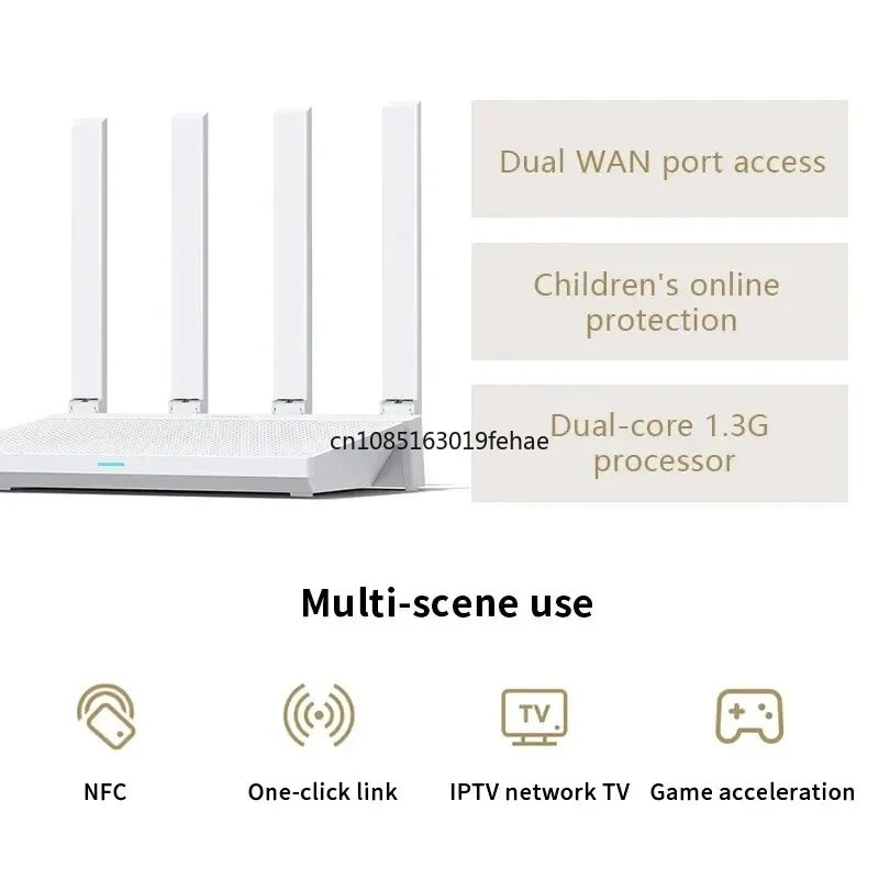 New Xiaomi Router AX3000T IPTV Mesh Networking Gigabit Ethernet Ports Gaming Accelerator Repeater Modem Signal Amplifier