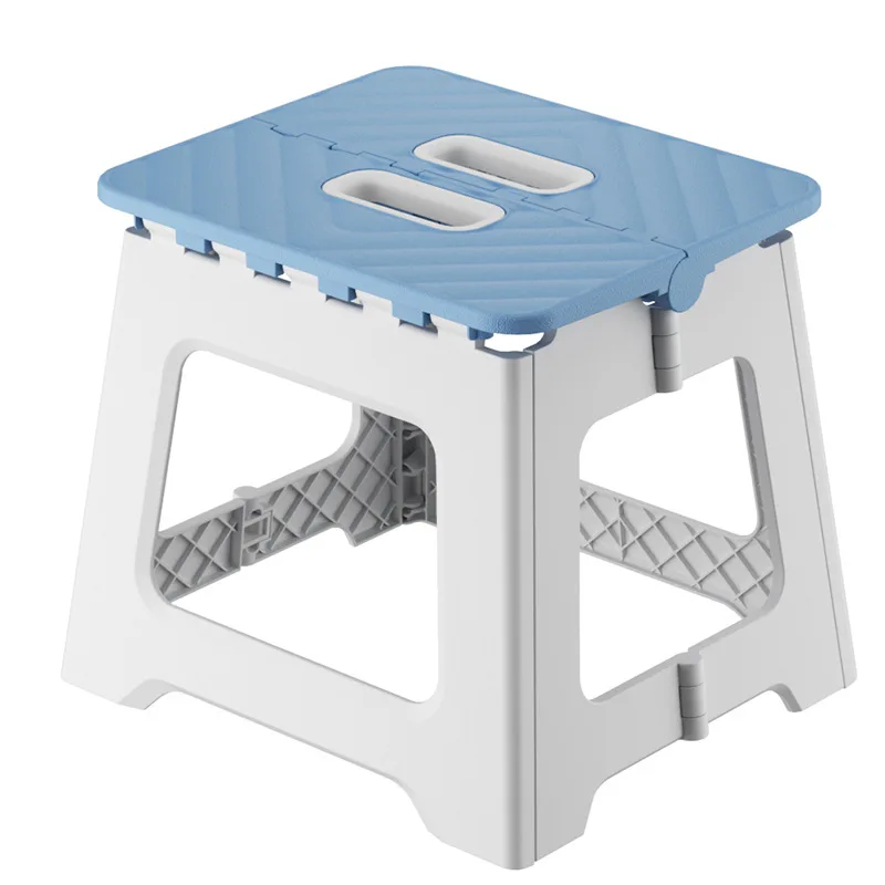 Taburete plegable para el hogar, taburete portátil de plástico para exteriores