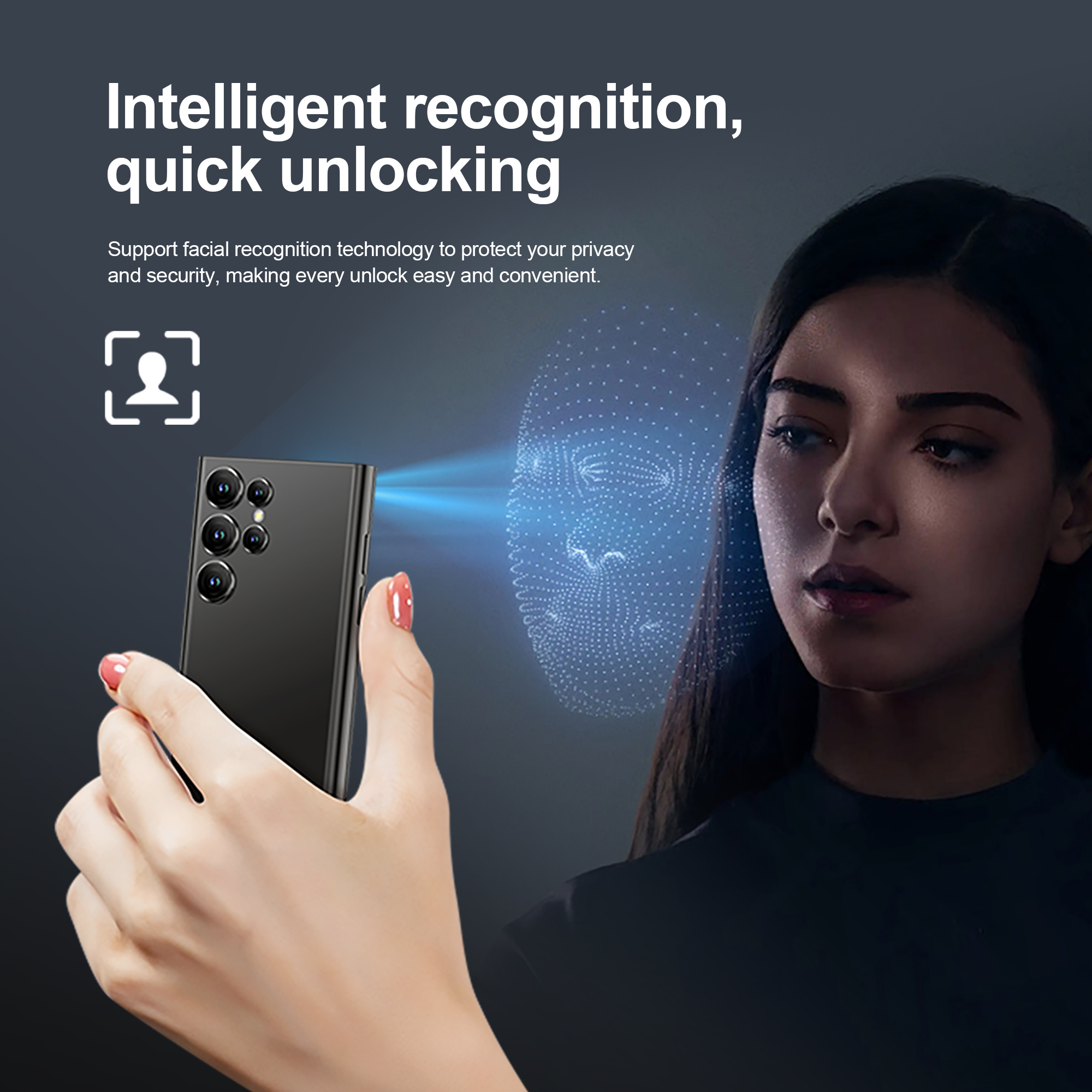 SERVO -Mini Smartphone Android S27, Petit Smartphone, 3G, WCDMA, 16 Go, Dean Play, PRWiFi, Déverrouillage du visage, 4.0 ", Téléphone portable mignon, Touristes, EpiStandby