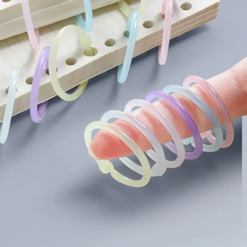 32 個 15 ミリメートルルーズリーフバインダーリングオープニングノートブックリフィルキーホルダーリング DIY フォトアルバムサークルクランプオフィス製本用品