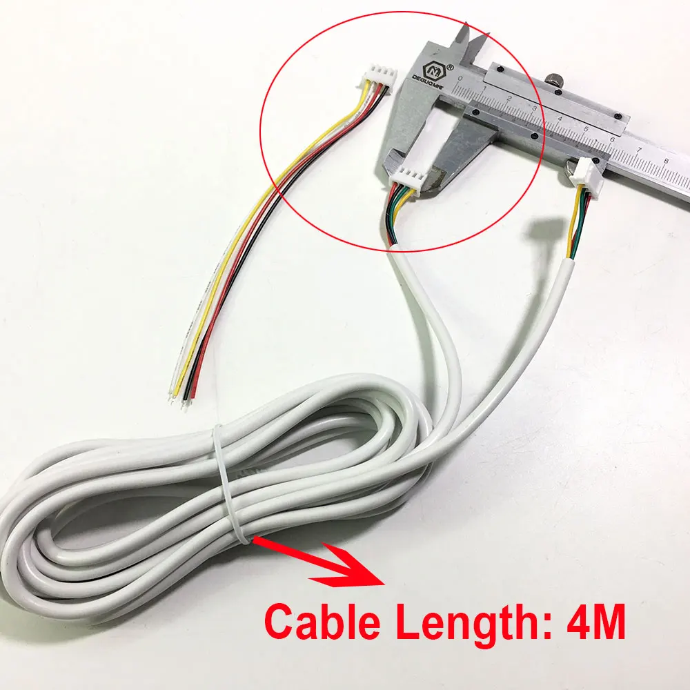 4 Dây Đồng Dòng Cho Video Liên Lạc Nội Bộ Màu Chuông Cửa Màn Hình Chuông Cửa Có Dây Liên Lạc Nội Bộ Cáp