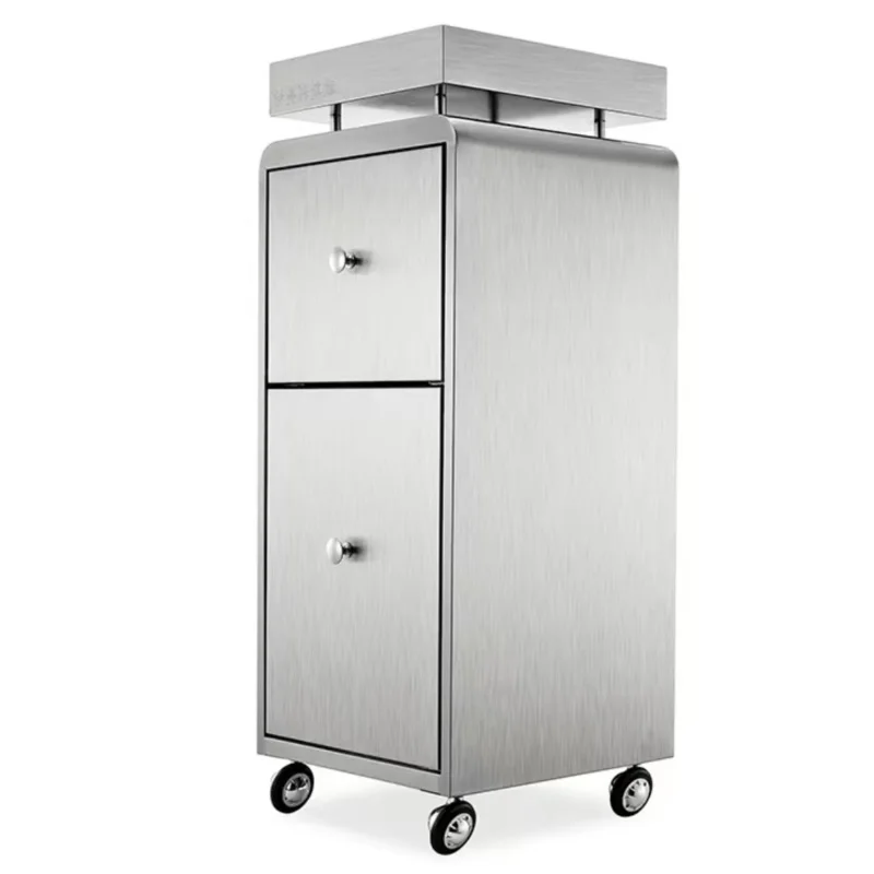 Carrinho de beleza Gabinete de ferramentas de cabeleireiro Rack de armazenamento multifuncional Gabinete de corte Carrinho auxiliar de cabeleireiro