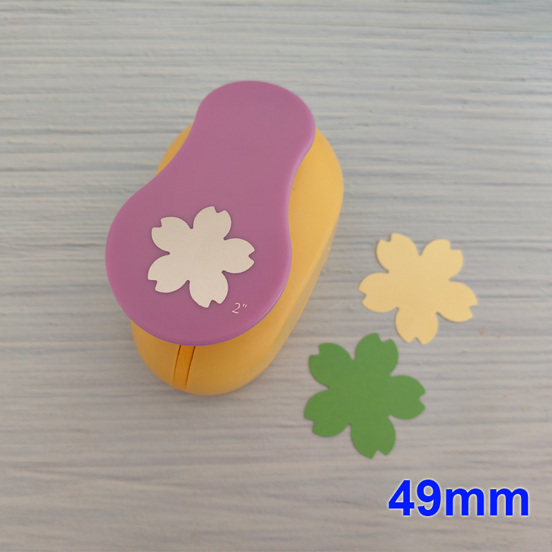 49mm 37mm 2.5cm 1.6cm 사쿠라 꽃잎 공예 구멍 펀치 스크랩북 학교 종이 펀처 EVA 절단 도구 어린이 DIY 커터