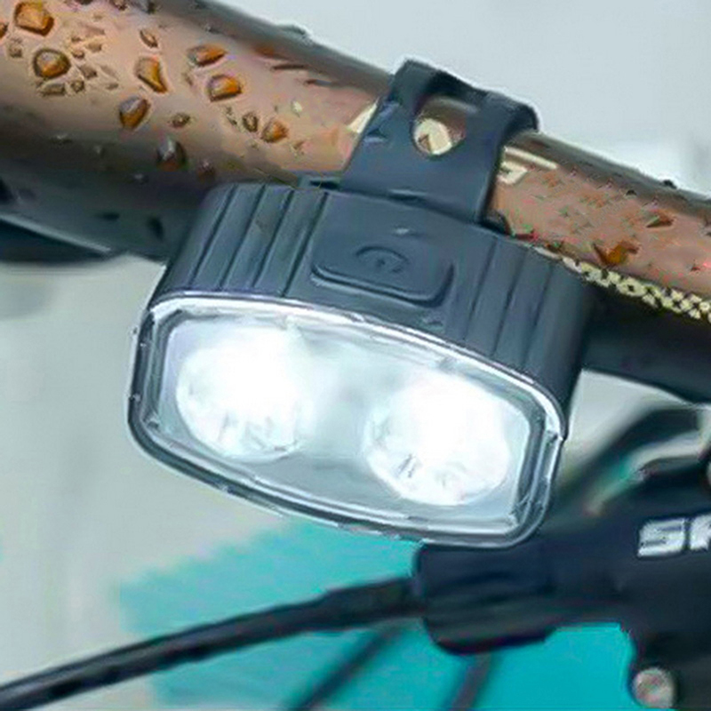 Waterproof Headlight Set for Bicycle, USB Charge, Front and Rear Light, MTB Taillight, LED Lanterna, Bike Parts, Ciclismo, 6 Modos