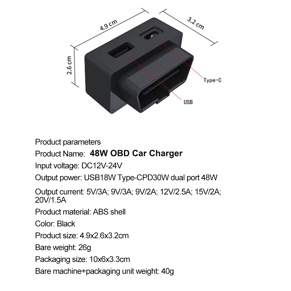 Obd Plug Voor Tesla Model 3 Model Y X S Obd Adapter Opladen Voor Tesla Auto Model 3 Model Obd2 Splitter Charger adapters