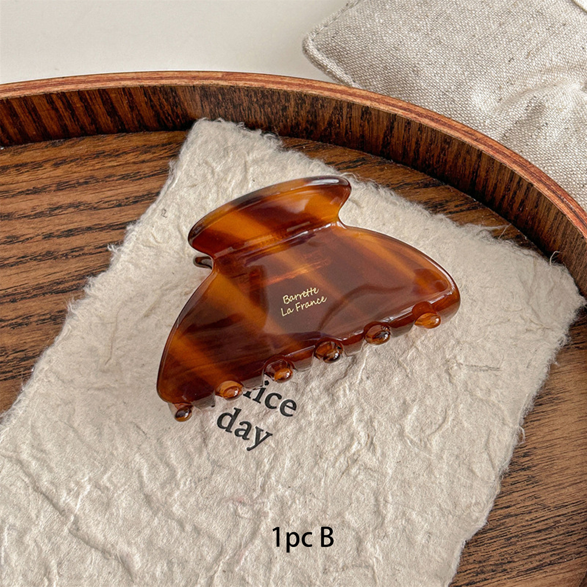 1 STÜCK Koreanische Essigsäure High-End Sweet Medium Pferdeschwanz Halteklammer Haarnadel, Temperament halbgebundenes Haar Hai Clip Hinterkopf Clip