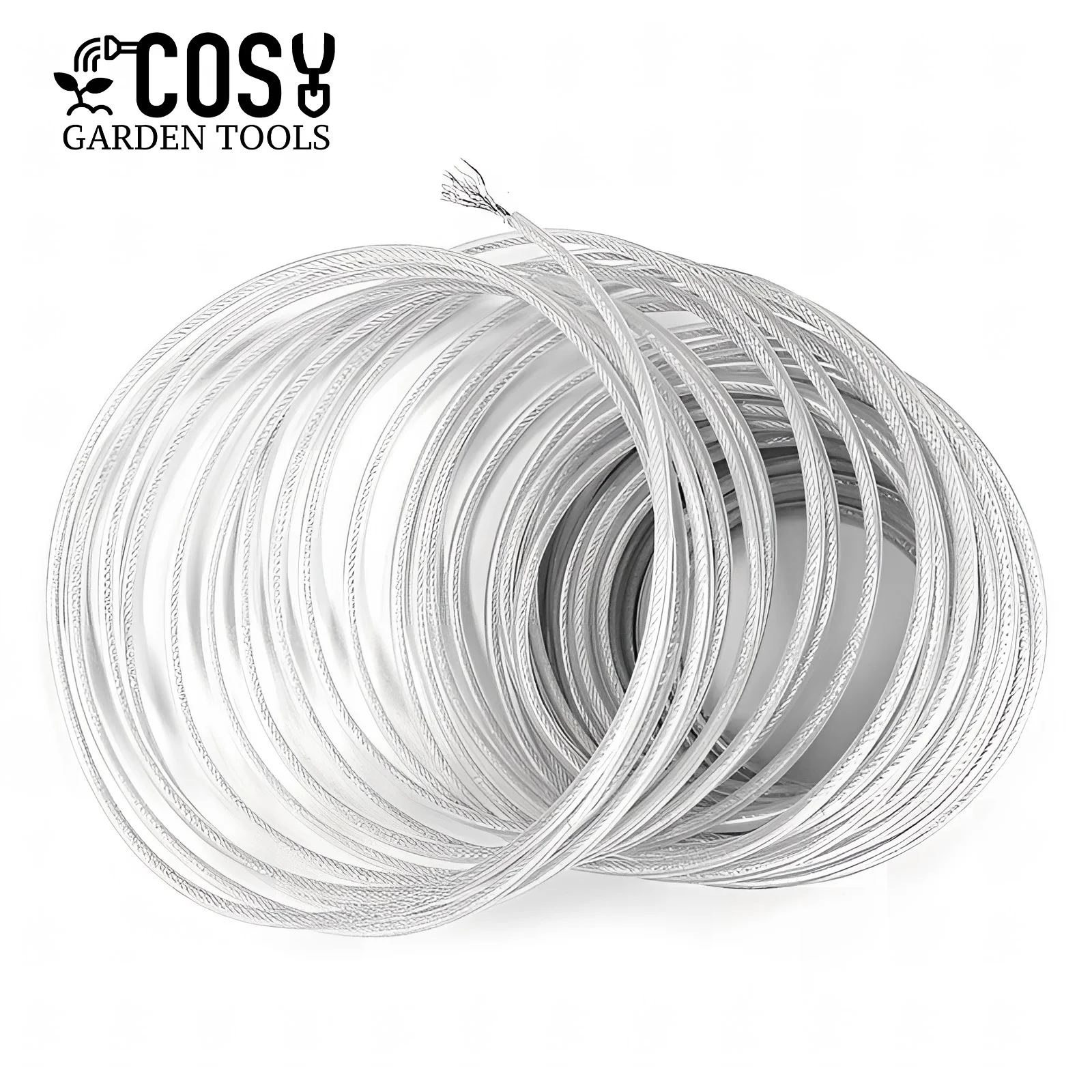 COSY 3 มม.ลวดเหล็กสายไนลอนเครื่องตัดหญ้าTrimmerเชือกเครื่องตัดหญ้าสายไฟสวมใส่Sharpเปลี่ยนสวนเครื่องมืออุปกรณ์เสริม