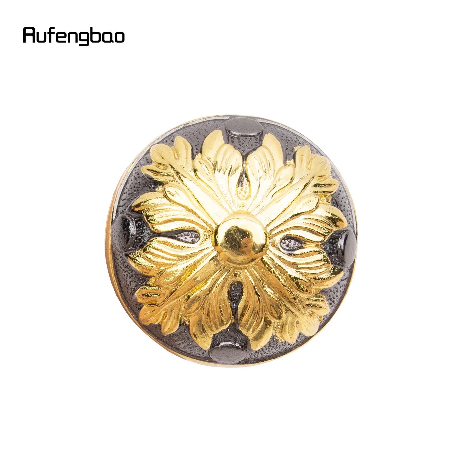 Golden สีดําหรูหรารอบ Leaf Handle แฟชั่นเดิน Stick สําหรับตกแต่งเดิน Cane Elegant KNOB Crosier KNOB 95 ซม