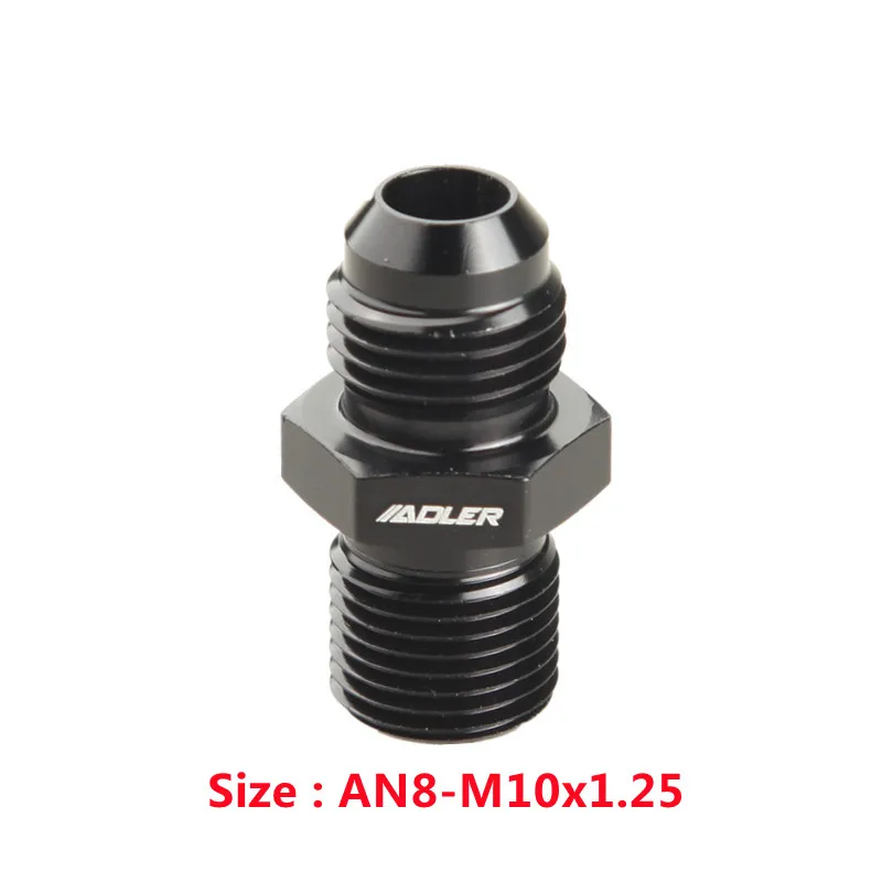 ADLERSPEED Universal AN6 AN8 AN10 AN12 a AN a M12/M14/M16/M18x1,5 rosca recta combustible aceite manguera de aire adaptador macho