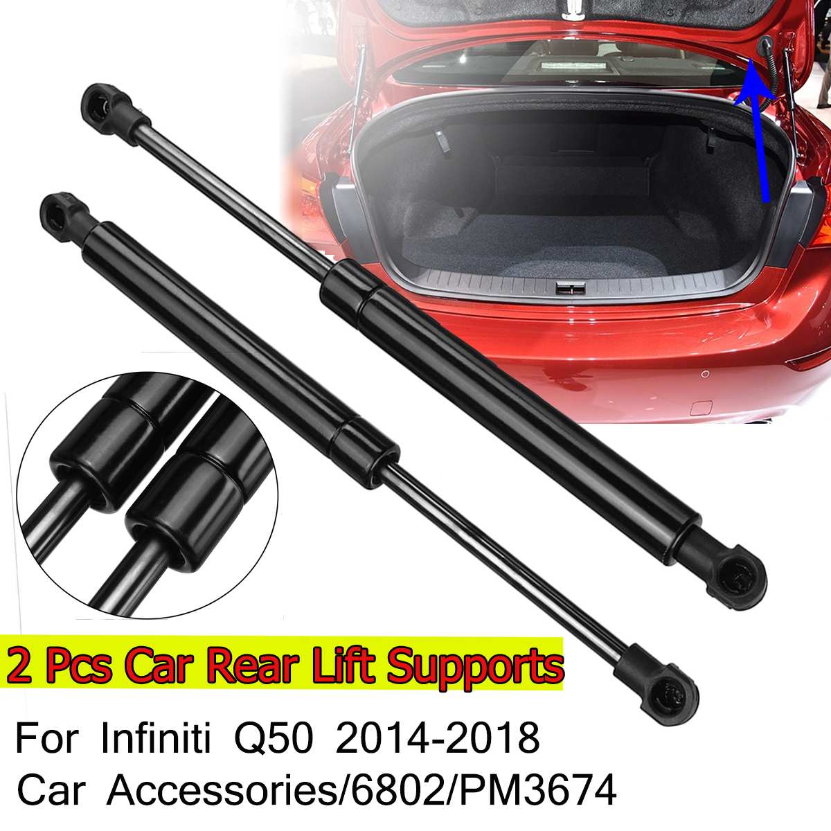 2 Chiếc Xe Phía Sau Thân Cây Cổng Nâng Chấn Động Thanh Chống Khởi Động Khí Mùa Xuân Thanh Trợ Lực Cho Infiniti Q50 2014 2015 2016 2017 2018