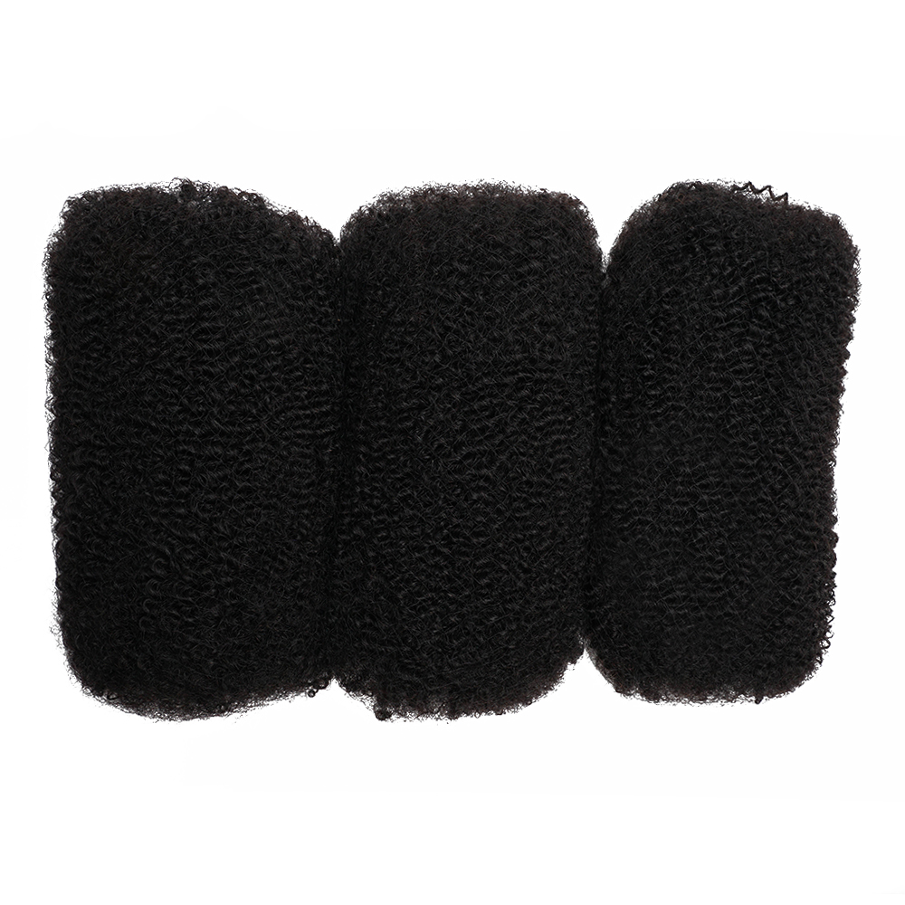 Bulk Echt haar Vlechten Natuurlijke kleur Remy Braziliaans haar Kinky Krullend Golf Echt haar afro kinky Bulk