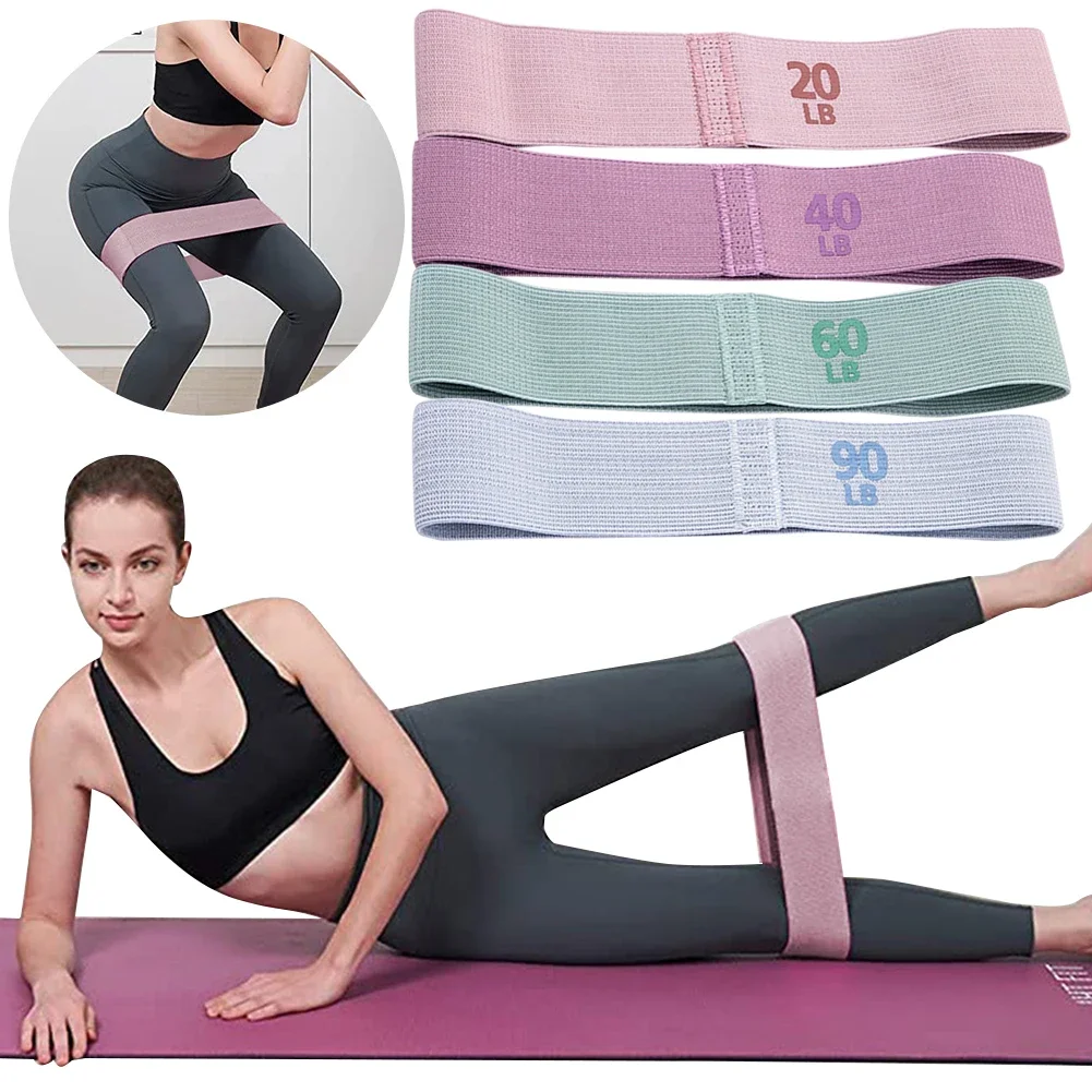 Bandas de resistencia para piernas y glúteos, bandas elásticas para glúteos, glúteos y cadera, bandas para glúteos, bandas de entrenamiento para Fitness, lazos, Yoga, equipo de gimnasio