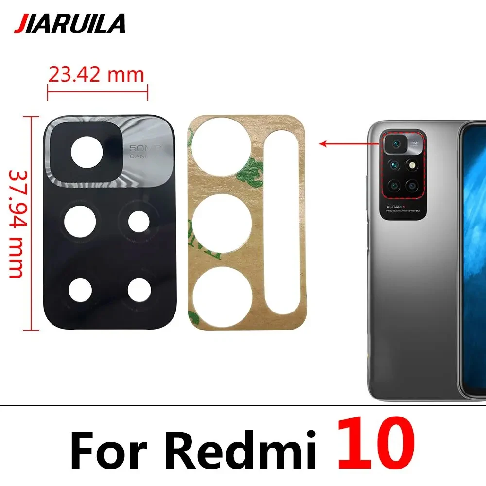 NEW For Xiaomi Redmi 13C 4G Note 9 Pro Max 9S 8 7 11 10 12 Pro Plus 5G 10T 10S Rear Camera Lens Glass Back Camera Lens With Glue