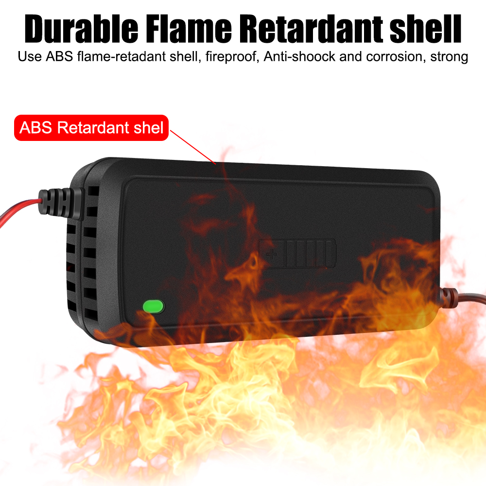 3 段階鉛酸 AGM ゲルバッテリー充電器全自動車のバッテリー充電器 12V 5A インテリジェント高速電力充電