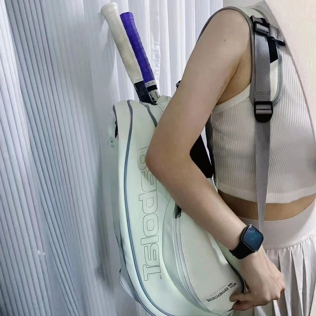 BABOLAT กระเป๋าไม้เทนนิสแบบพกพาผู้ใหญ่เด็ก Unisex Court ไม้เทนนิสกระเป๋าเป้สะพายหลัง Ball อุปกรณ์เสริมกระเป๋าเดินทางไหล่กระเป๋า