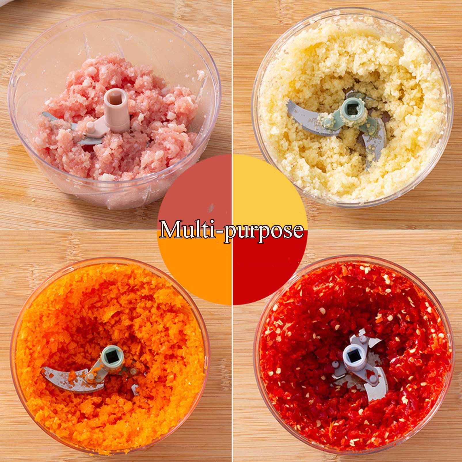 Pull Vegetable Chopper,Hand Pull Vegetable Onion Chopper,Mini Garlic Chopper For Ginger, Chili,Vegetables