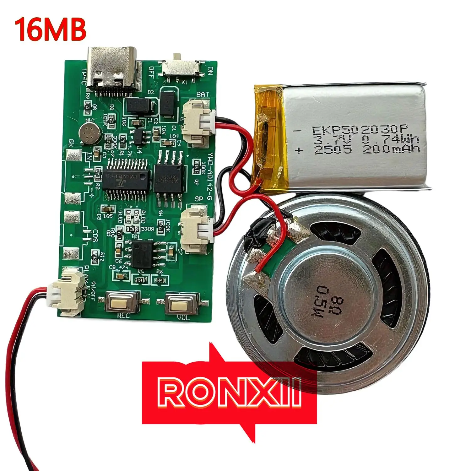 16MB/32MB Music Module Music Wall DIY Recording Automatic Playback Music Movement 3D Book Refrigerator Sticker