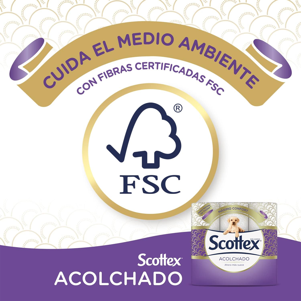 Carta igienica Scottex 8 rotoli (7PACK) imbottita