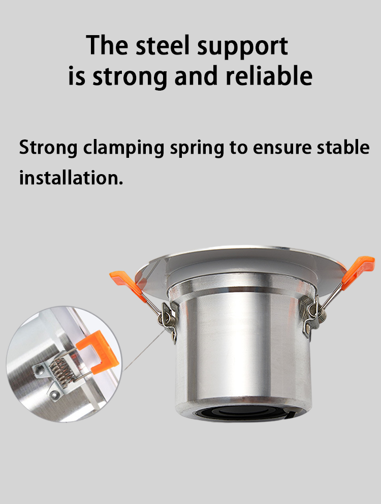 ลำโพงพื้นหลังติดเพดานขนาด3นิ้ว10W ระบบเสียงดนตรีสำหรับห้องน้ำกันความชื้นอลูมิเนียมแฟชั่นคุณภาพเสียงดี