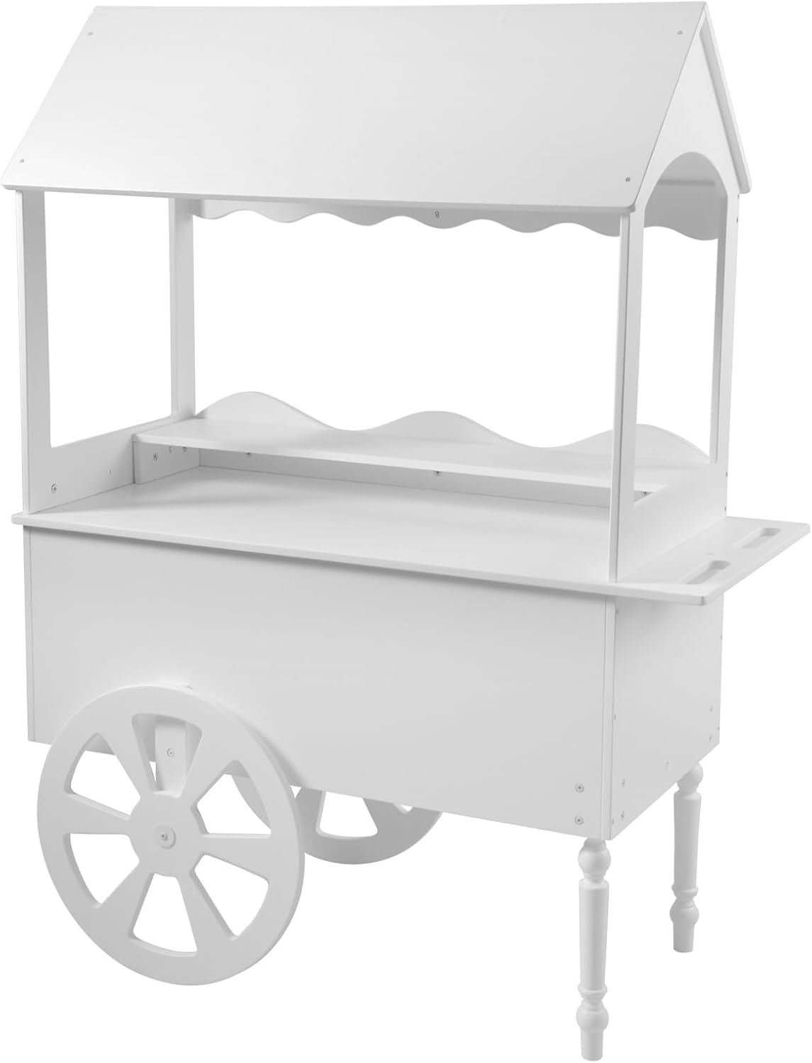 Candy Cart Display Stand With Wheels for Party - Cake Stand - Dessert Cart - Decorated Wood for Birthdays Wedding
