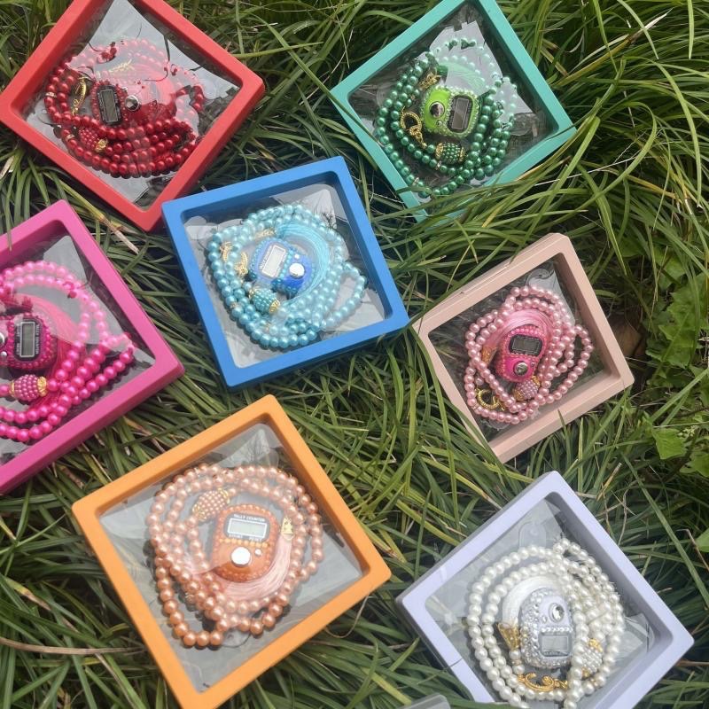 Новинка 2023 года, набор разноцветных молитвенных бусин, счетчик пальцев, 10 вариантов цвета, четки Tasbih Islamique для Ид, элитный молитвенный подарок