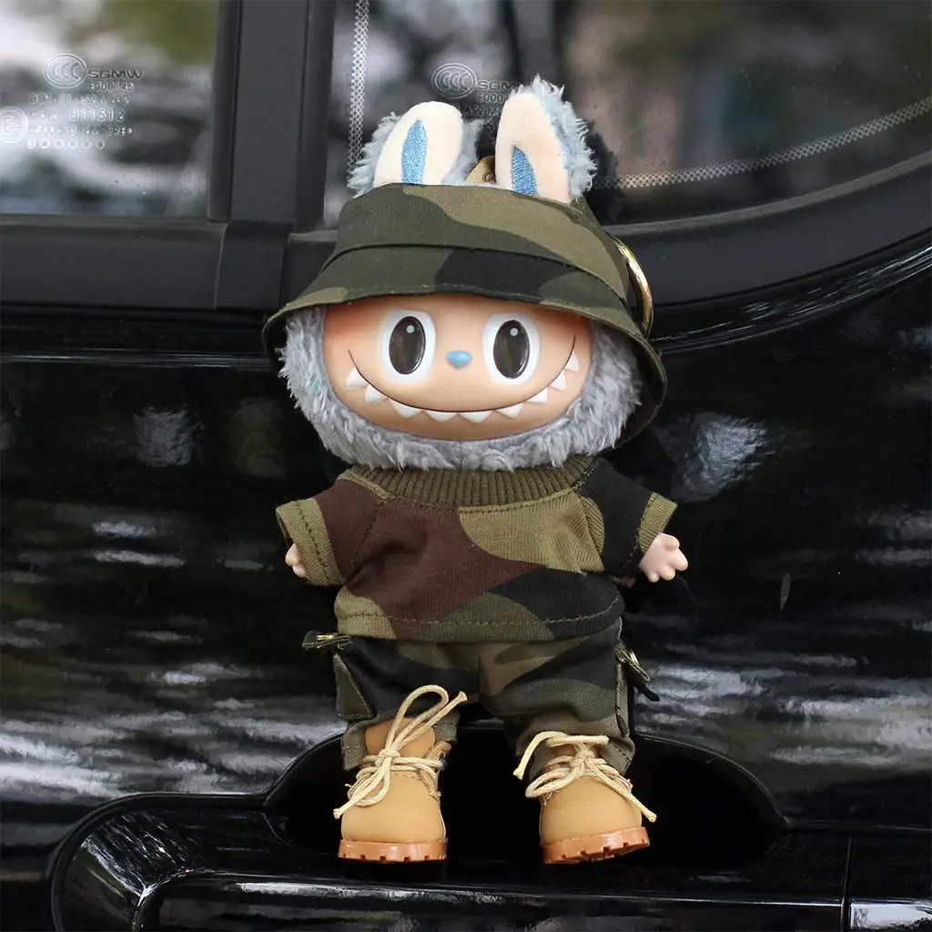 Одежда Labubu, аксессуары для корейской одежды, Ropa Labubu 17 см и хлопковый кукольный костюм 10 см, одежда