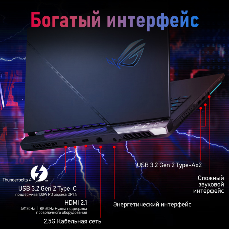 ASUS ROG Strix SCAR 15/17 Gaming Laptop Intel Core i9 12900H 32G RAM 1T SSD RTX3080Ti 16GB 2.5K Screen 165Hz 16Inch Computer