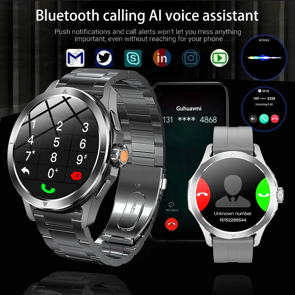 Xiaomi S4 超アウトドアスポーツスマートウォッチメンズ AMOLED スクリーン NFC GPS コンパス心拍数防水 Bluetooth 通話スマートウォッチ