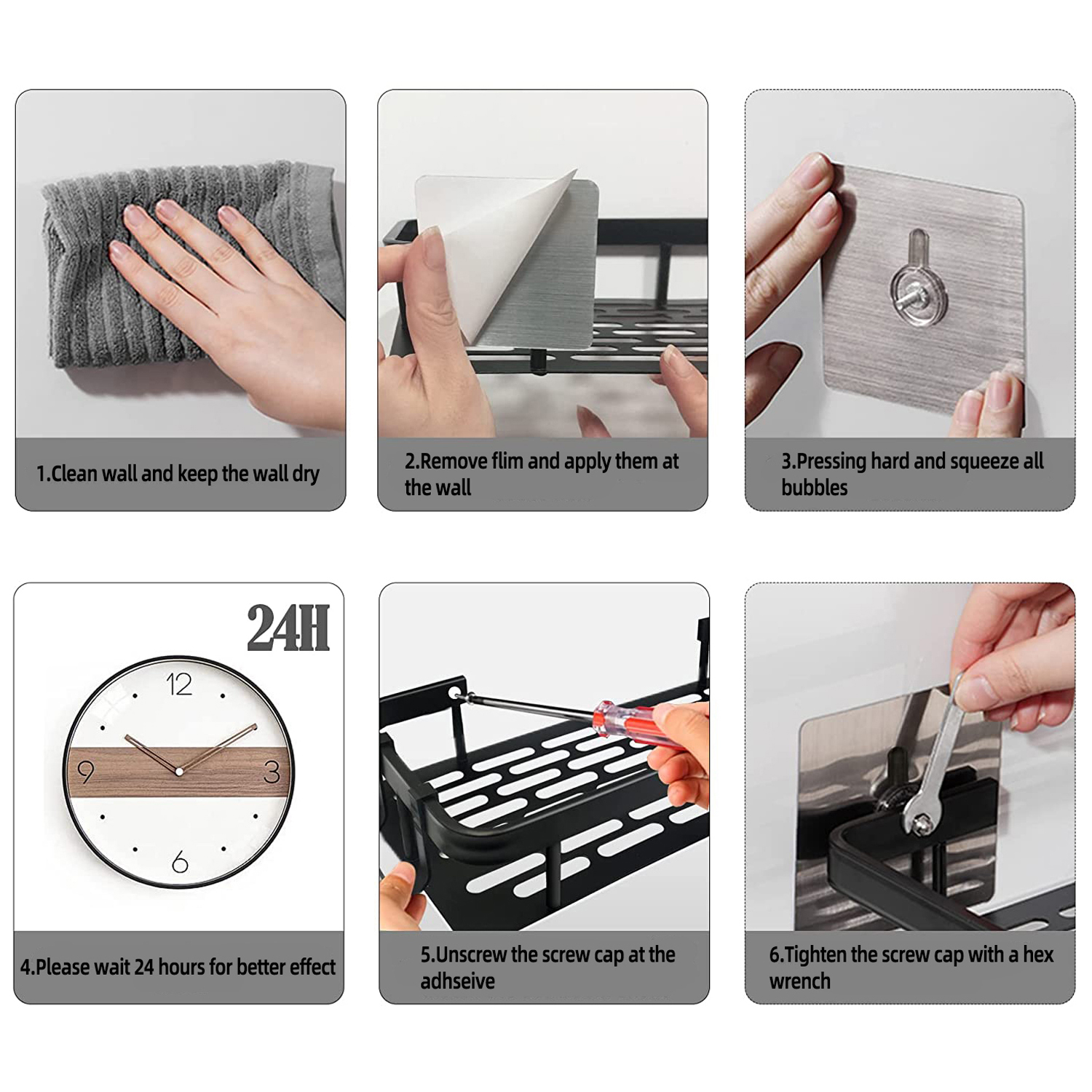Badkamer Plank zonder spijker Douche Hoekplank Aluminium Shampoo Plank Douche Organizer Badkameraccessoires