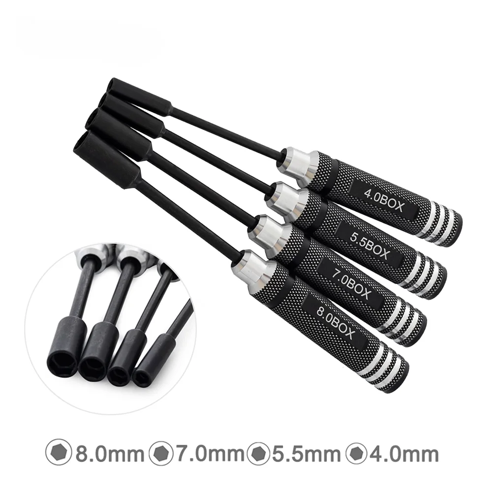 4,0 мм 5,5 мм 7,0 мм 8,0 мм Набор инструментов для ремонта Шестигранная гайка Ключ Торцевая отвертка Гаечный ключ Коробка для радиоуправляемой модели автомобиля Квадрокоптер Дрон