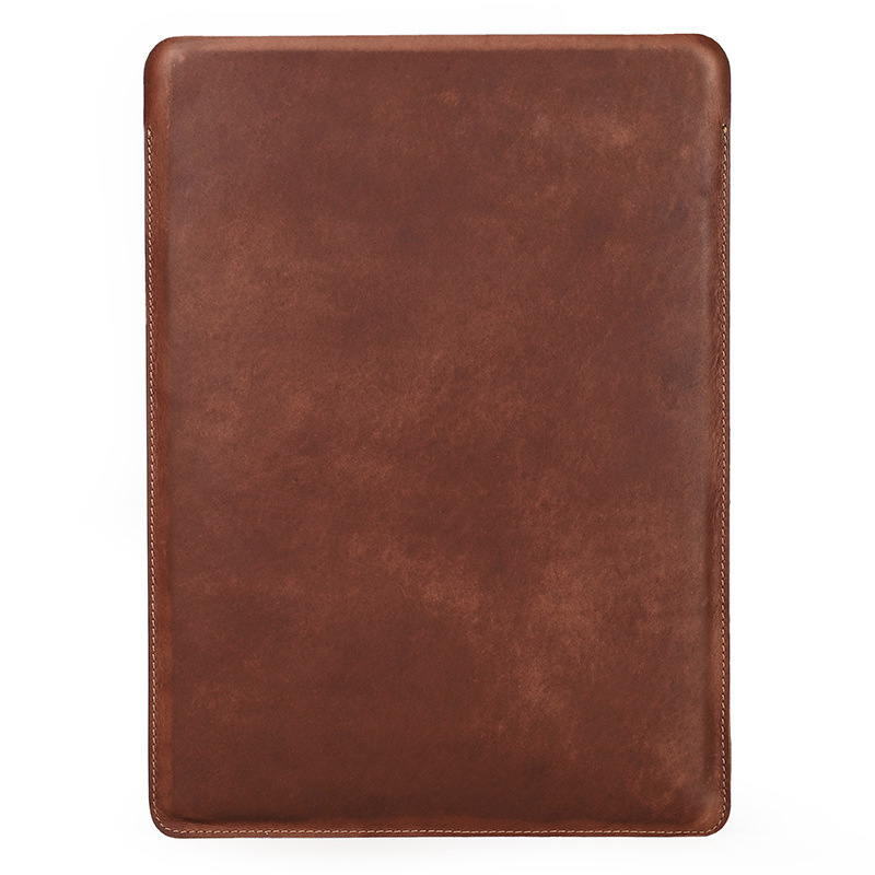 Adequado para apple macbook pro 15.4 polegadas manga interna retro crazy horse pele portátil saco de ar tipo