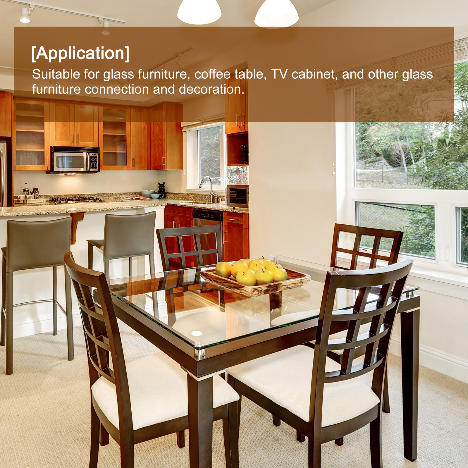 4/6/8 Stück 20 mm Durchmesser Aluminium-Scheiben-Hardware M6 M8 Gewinde runder Glastisch Kreis Scheiben-Top-Adapter